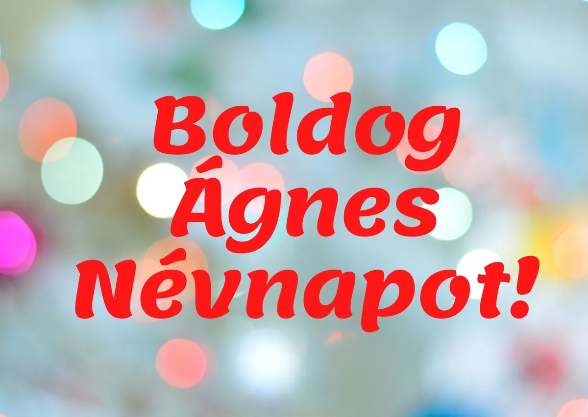 Ágnes névnapi képeslap (1. lap)
