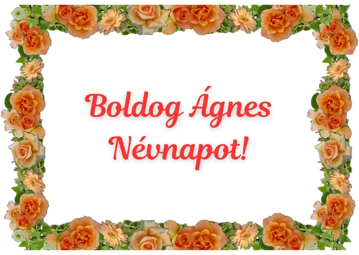 Ágnes névnapi képeslap (14. lap)