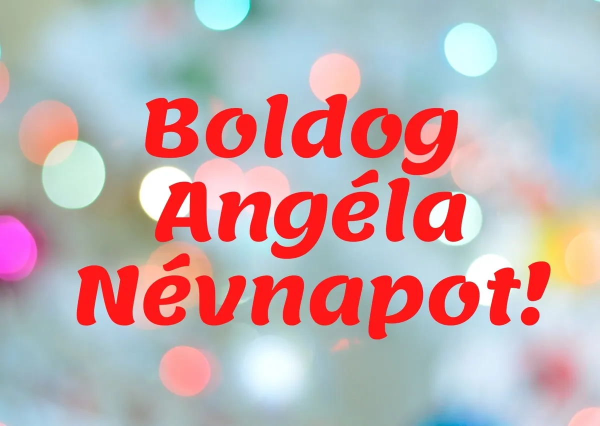 Angéla névnapi képeslap (1. lap)