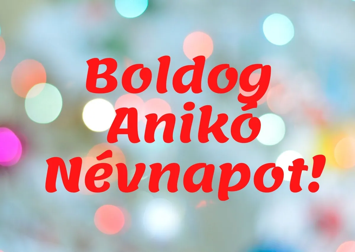 Anikó névnapi képeslap (20. lap)