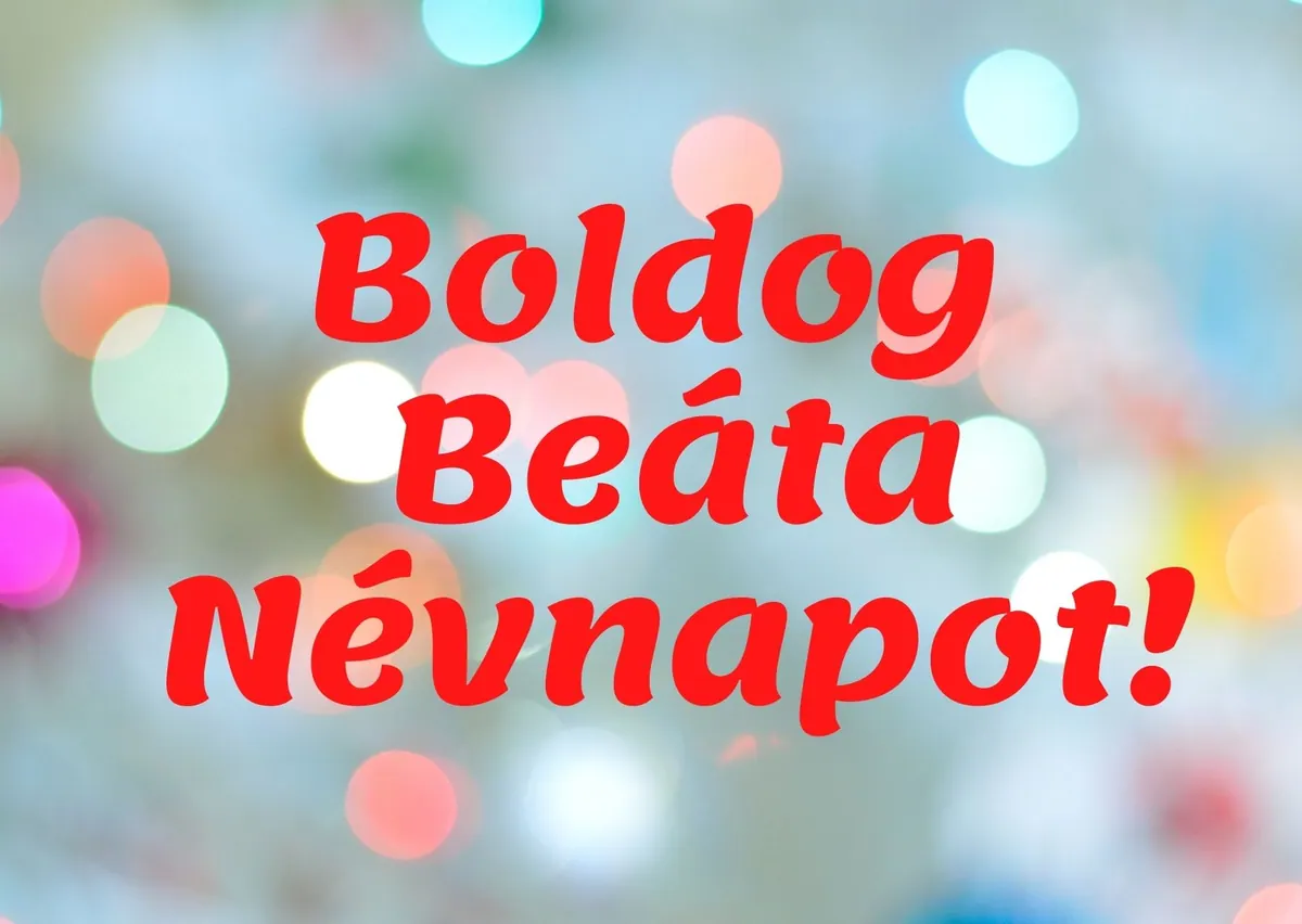 Beáta névnapi képeslap (1. lap)