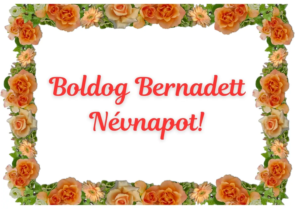 Bernadett névnapi képeslap (14. lap)