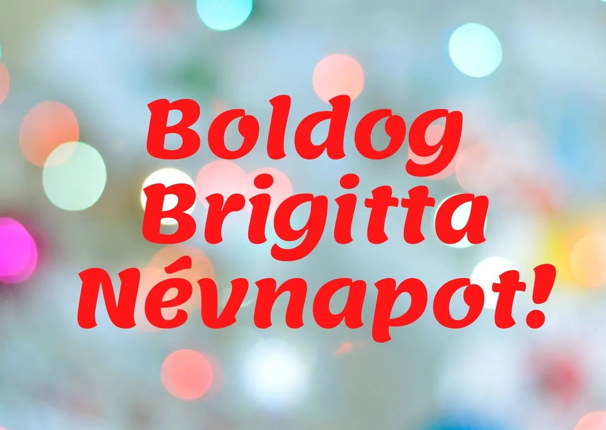 Brigitta névnapi képeslap (5. lap)
