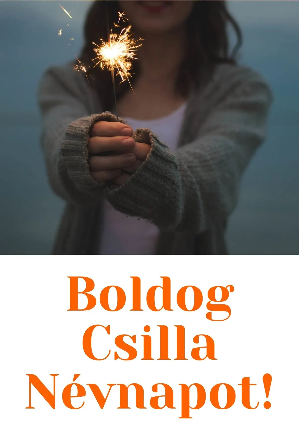 Csilla névnapi képeslap (5. lap)