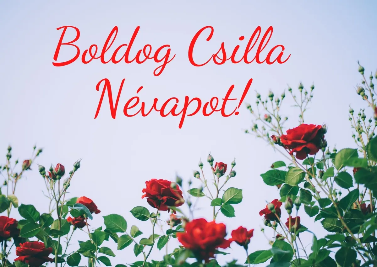 Csilla névnapi képeslap (12. lap)