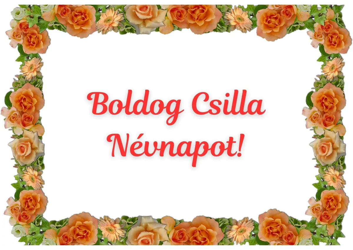 Csilla névnapi képeslap (14. lap)