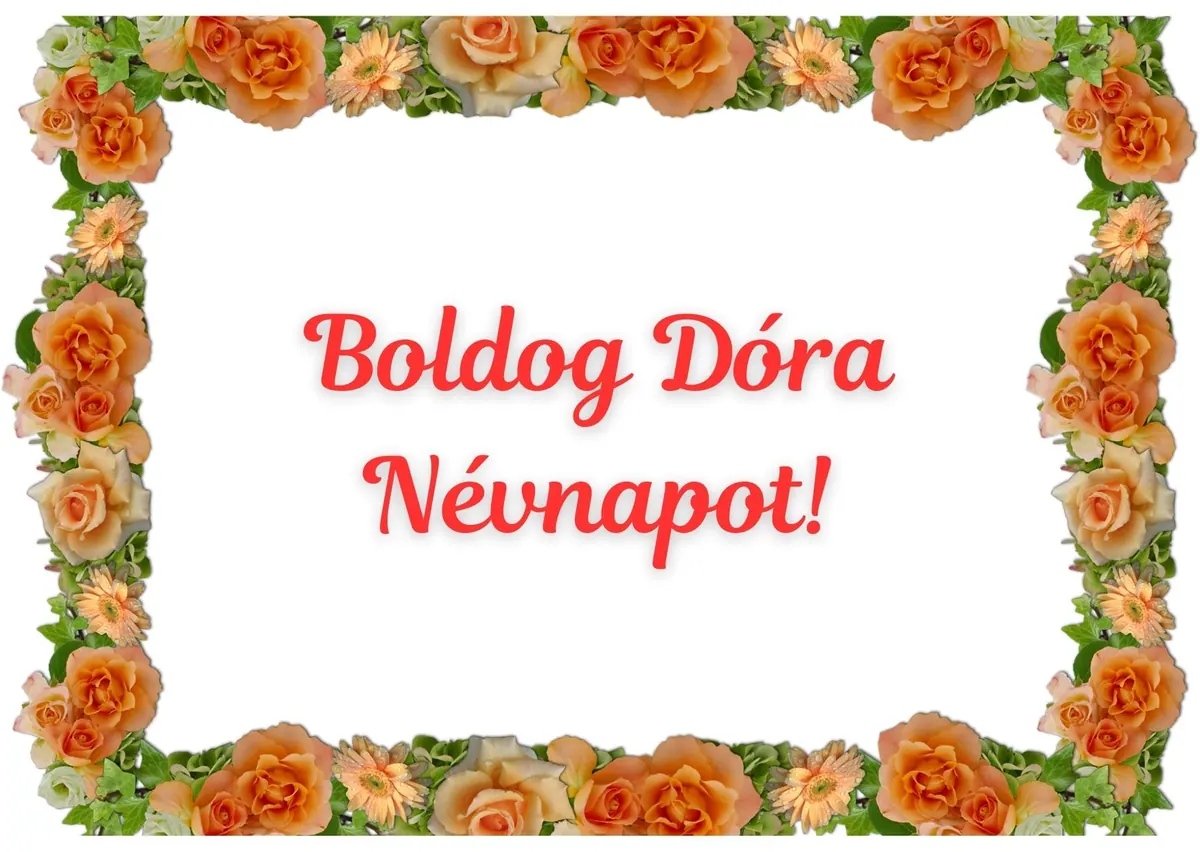 Dóra névnapi képeslap (8. lap)