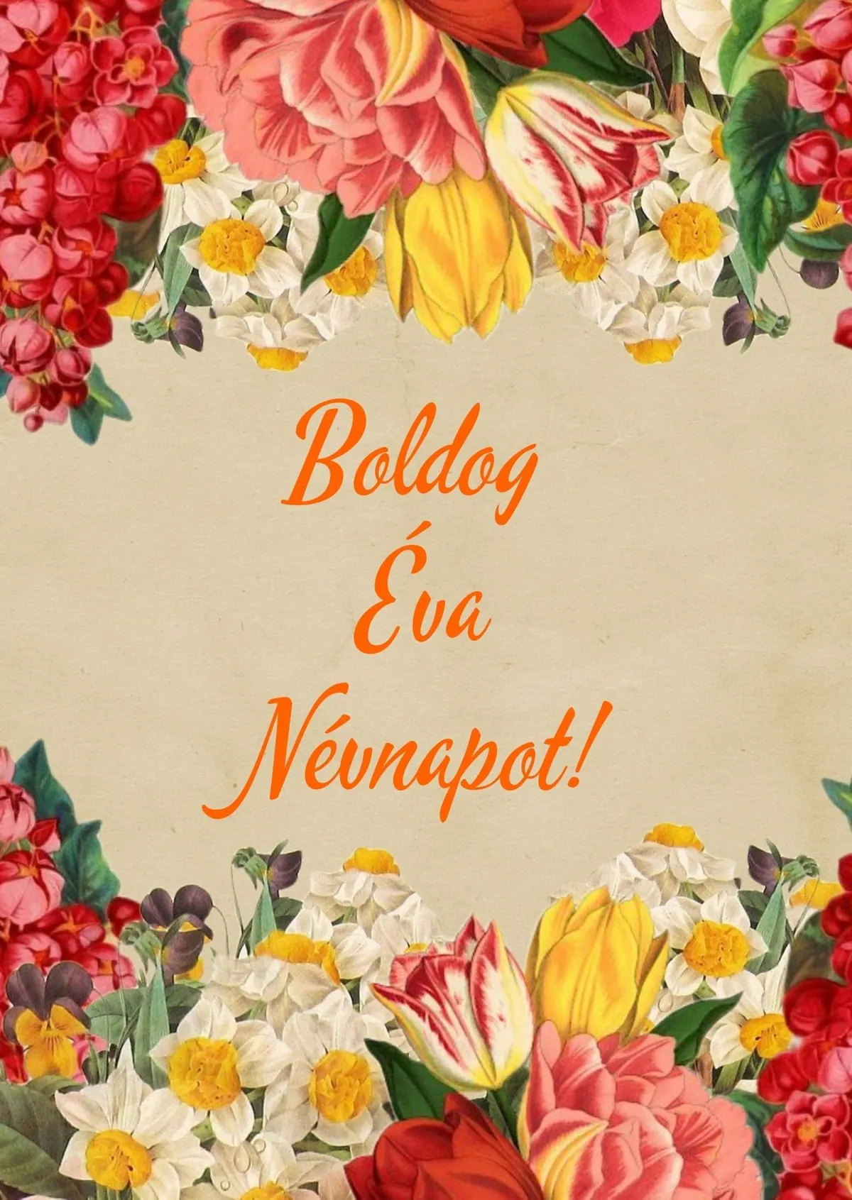 Éva névnapi képeslap (1. lap)