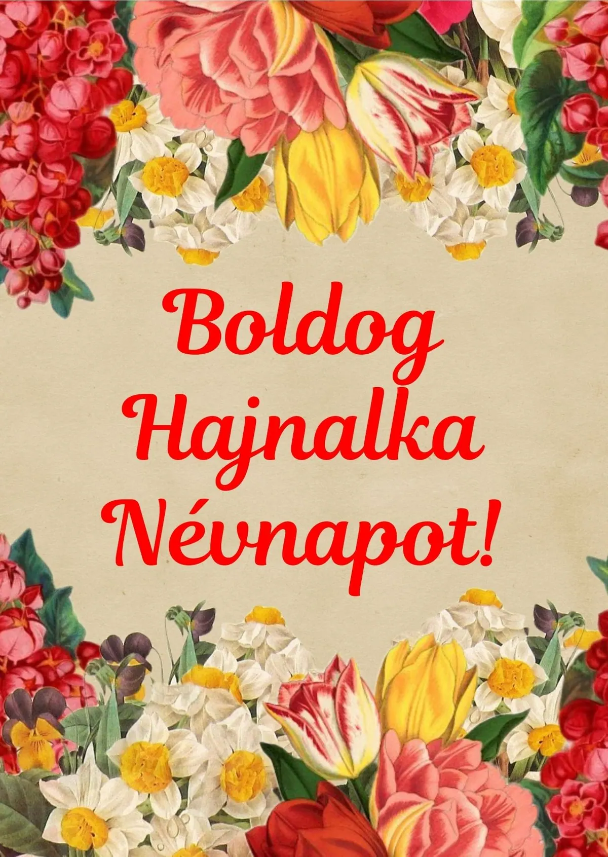 Hajnalka névnapi képeslap (2. lap)