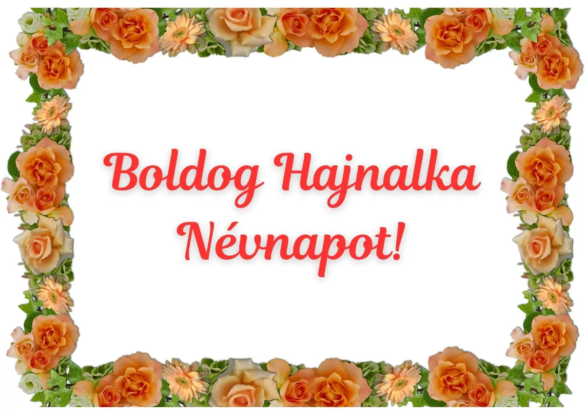 Hajnalka névnapi képeslap (13. lap)