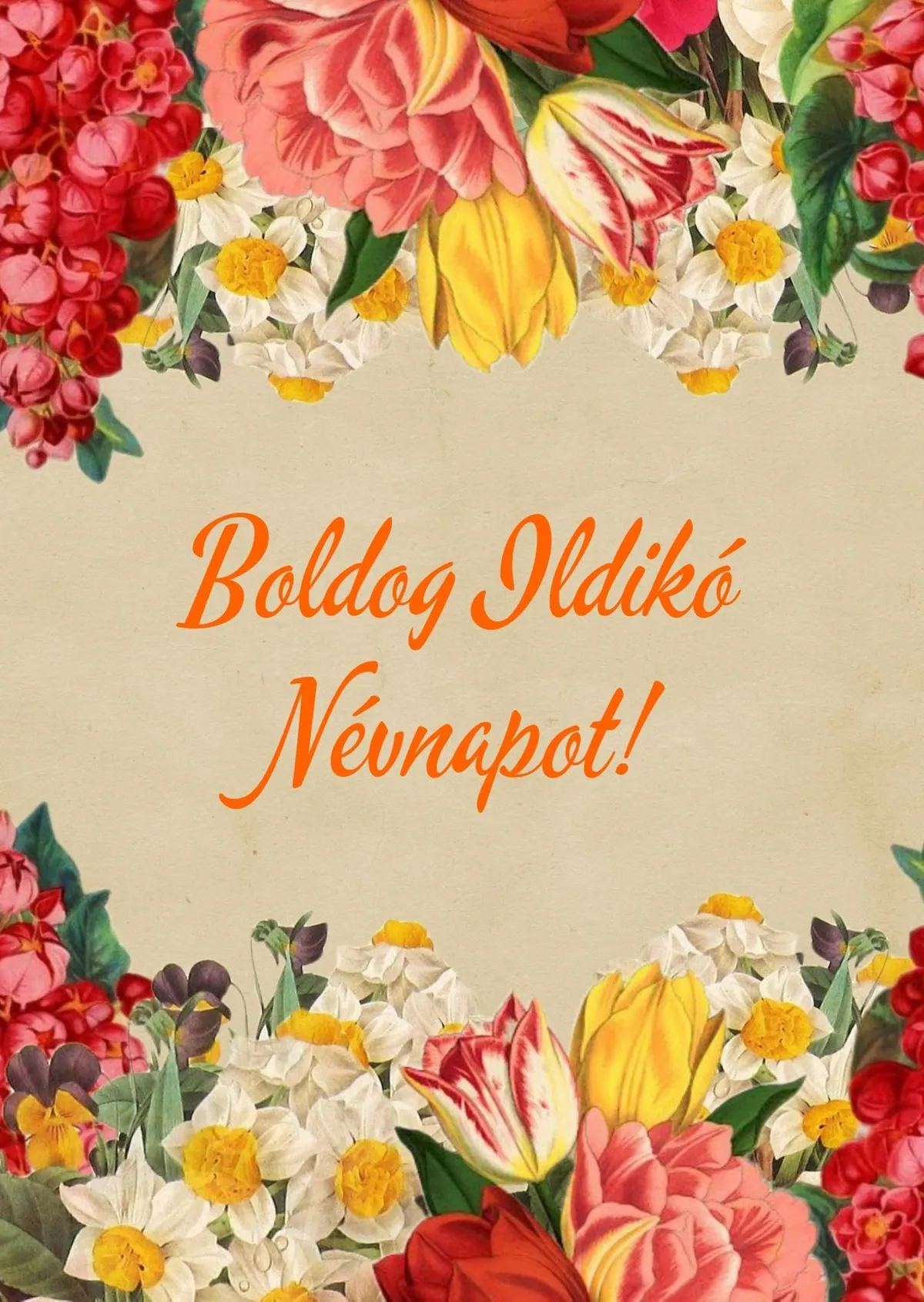 Ildikó névnapi képeslap (3. lap)