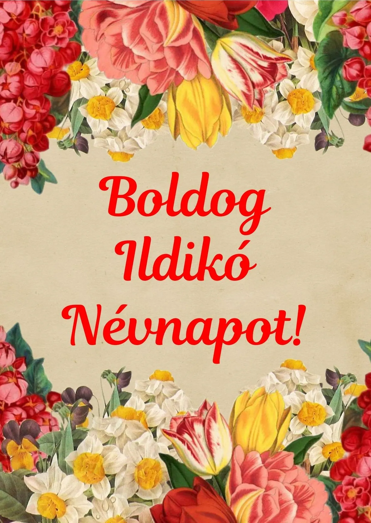 Ildikó névnapi képeslap (4. lap)