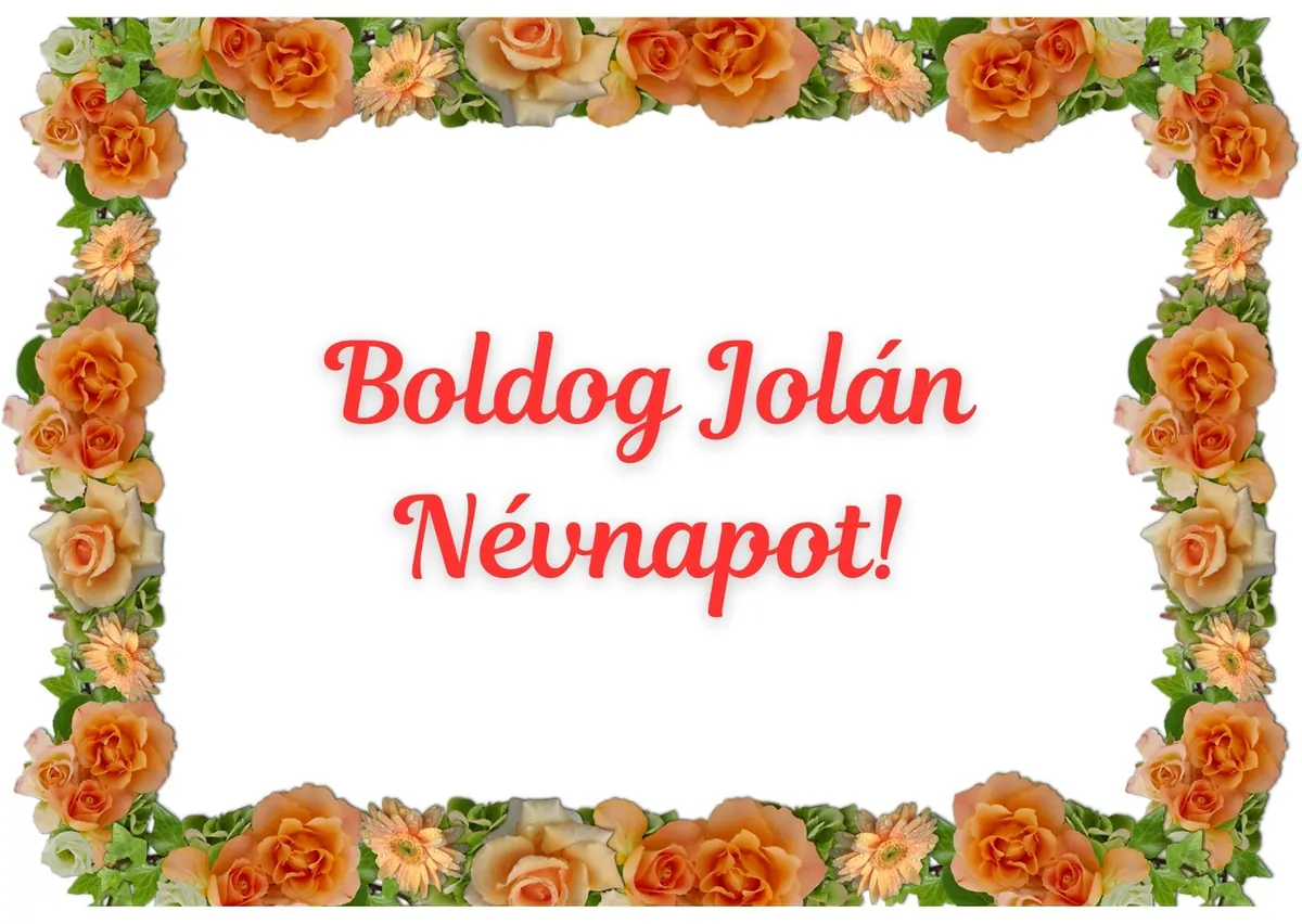Jolán névnapi képeslap (13. lap)
