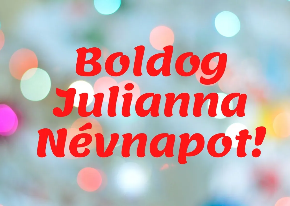 Julianna névnapi képeslap (1. lap)