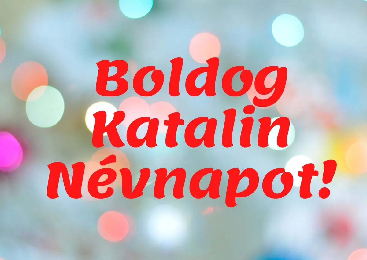 Katalin névnapi képeslap (1. lap)
