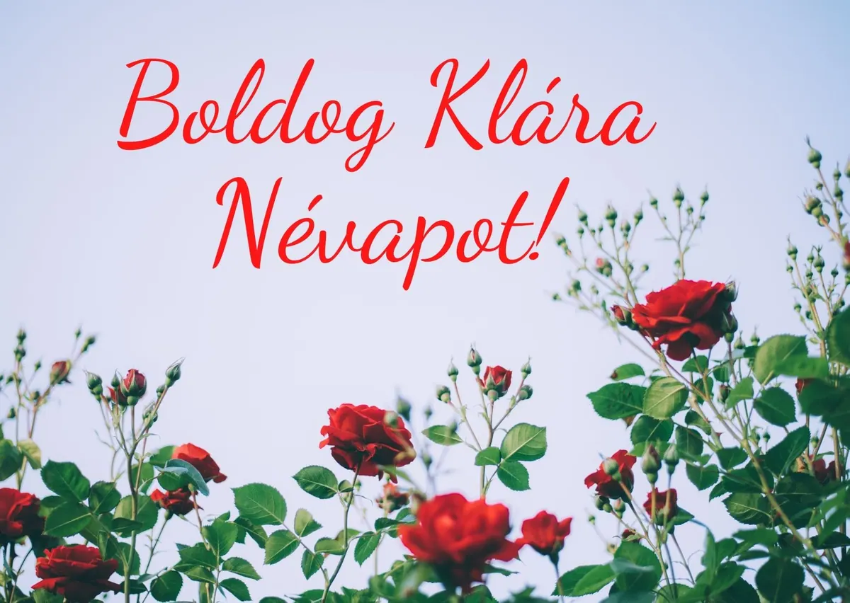 Klára névnapi képeslap (6. lap)