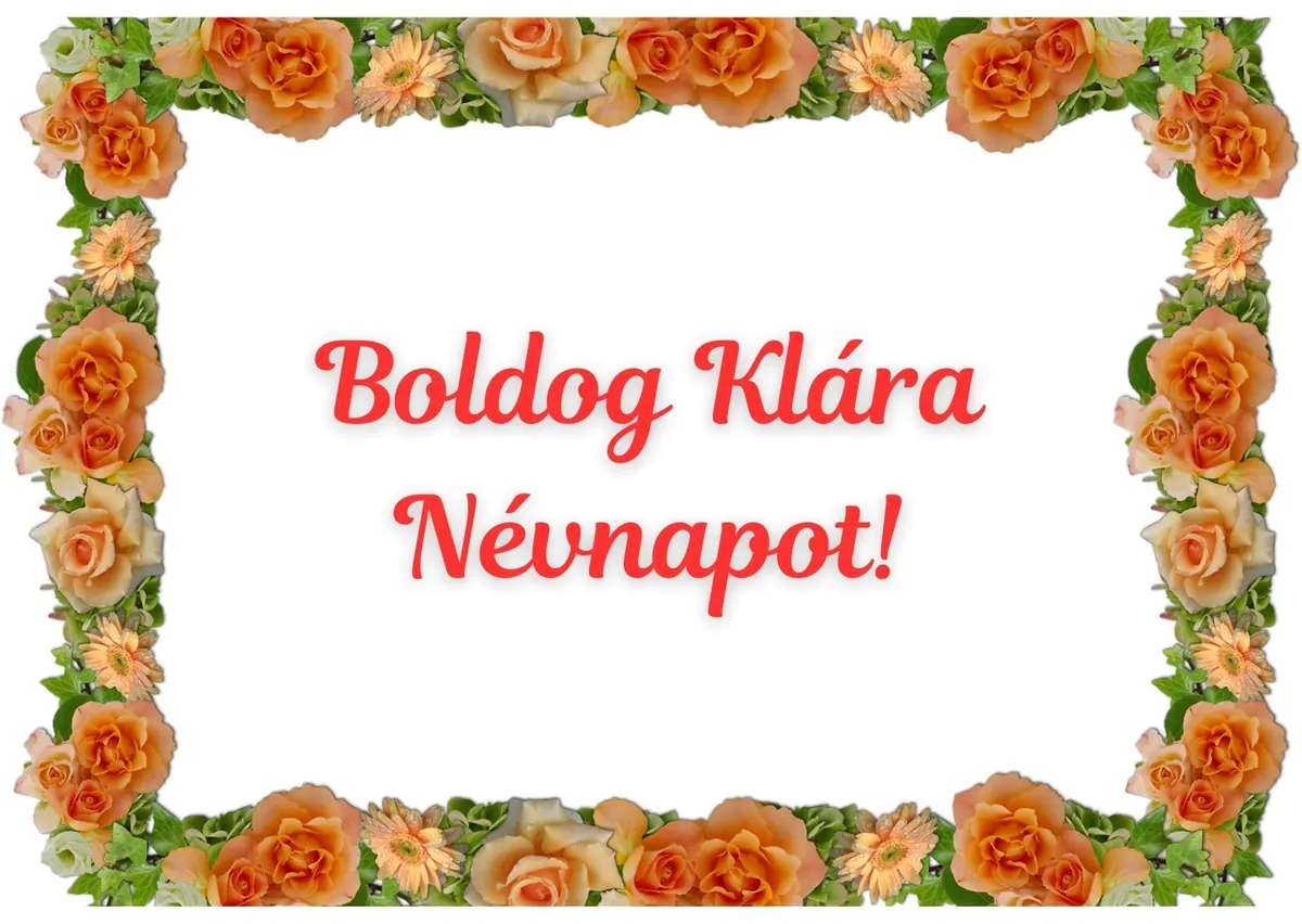 Klára névnapi képeslap (8. lap)