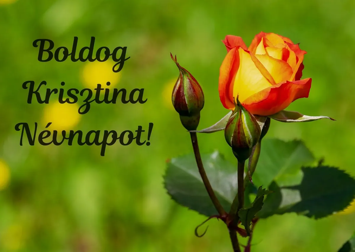 Krisztina névnapi képeslap (2. lap)