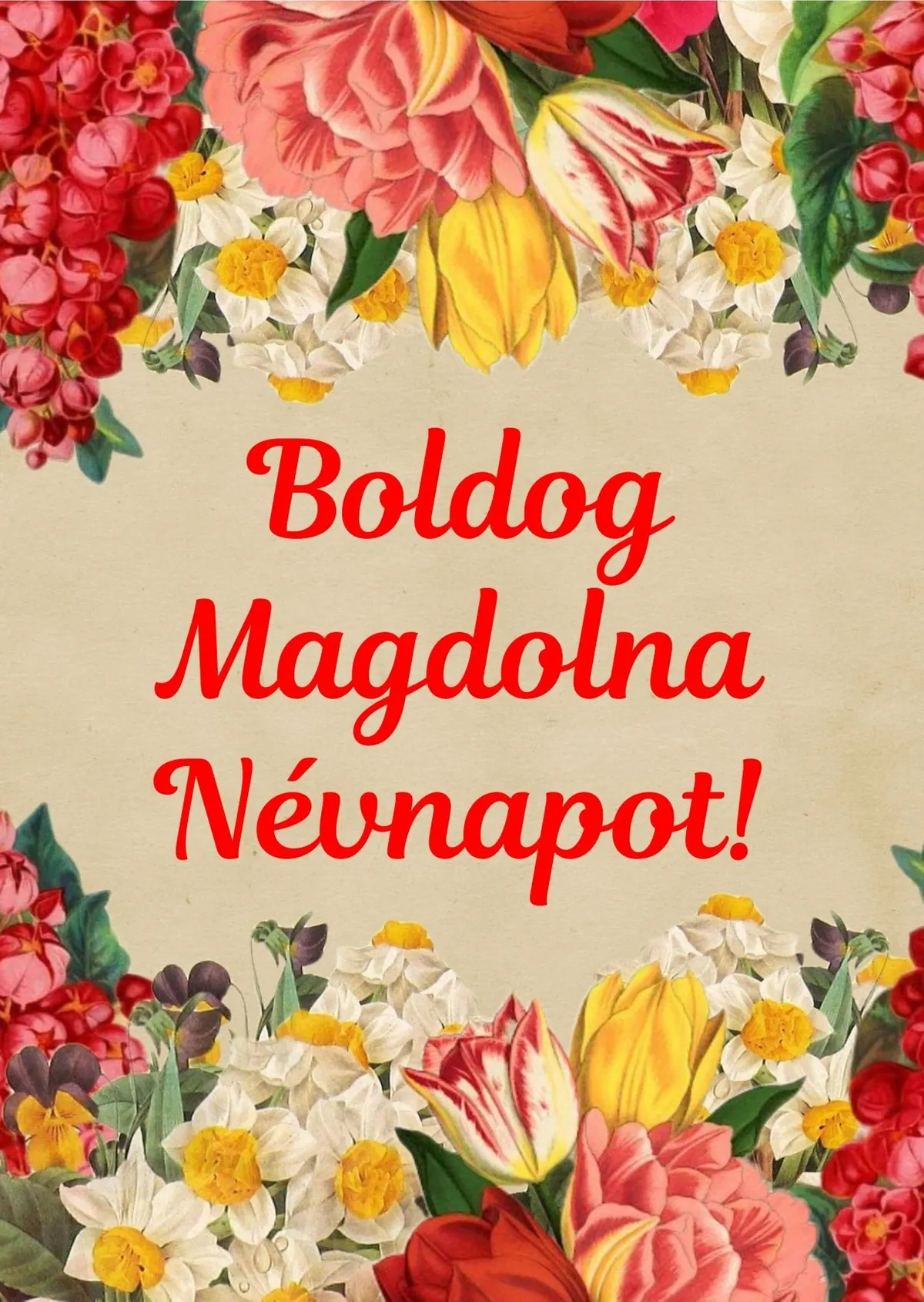 Magdolna névnapi képeslap (2. lap)