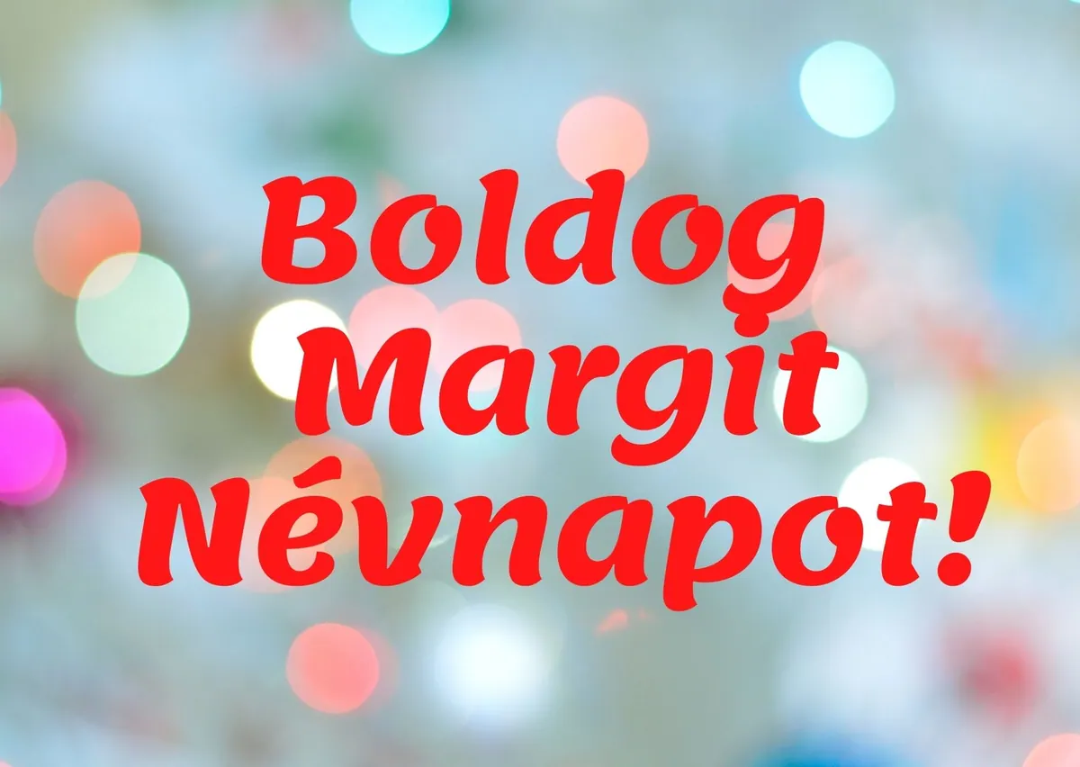 Margit névnapi képeslap (1. lap)