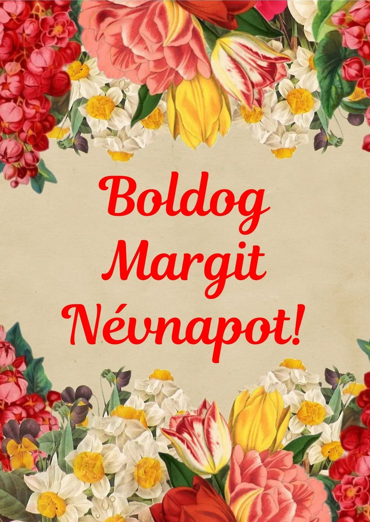 Margit névnapi képeslap (12. lap)