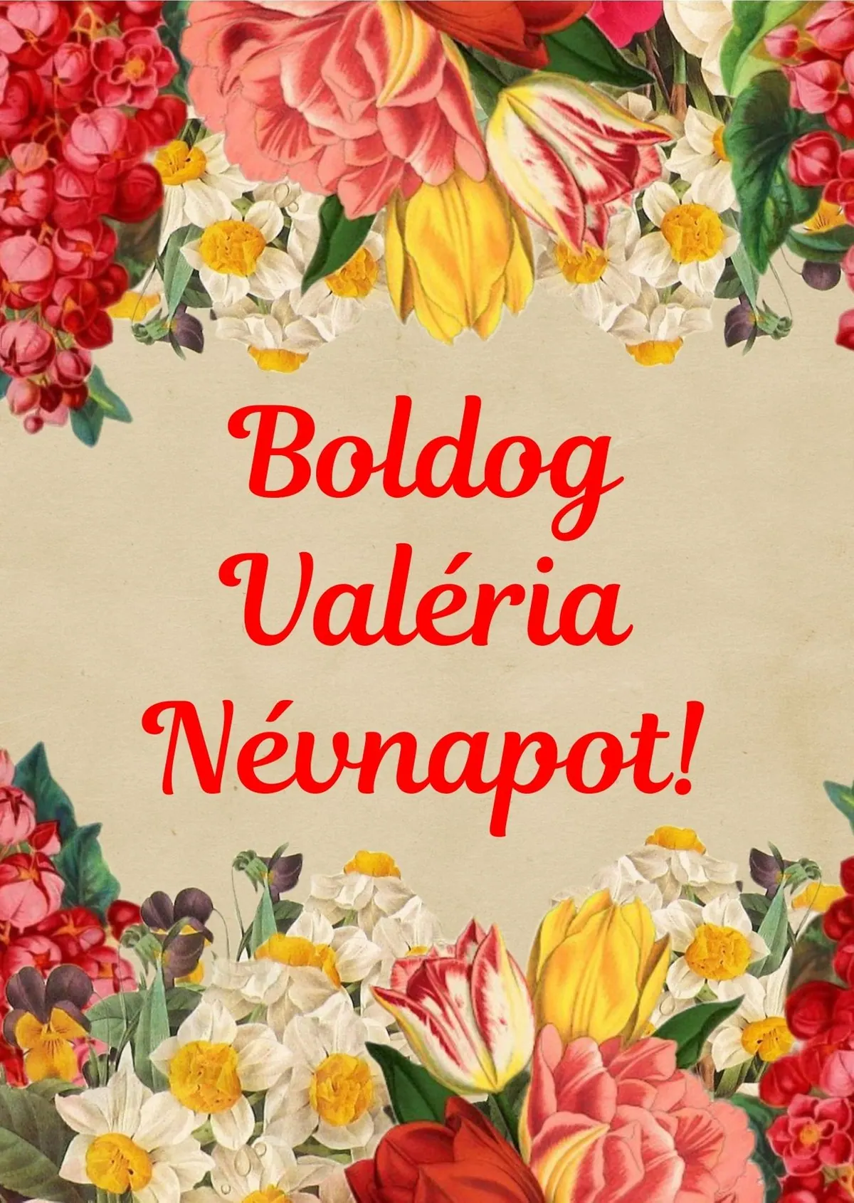 Valéria névnapi képeslap (2. lap)