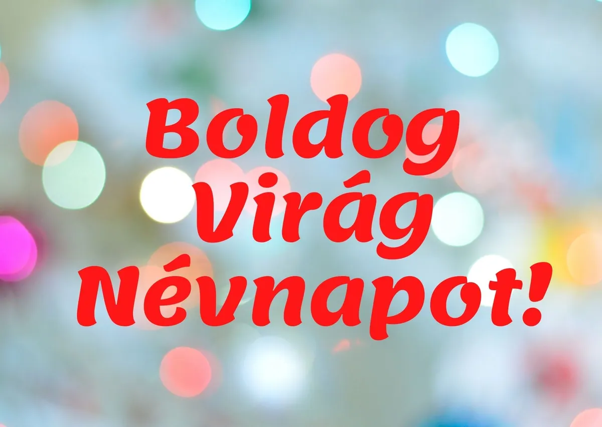 Virág névnapi képeslap (5. lap)