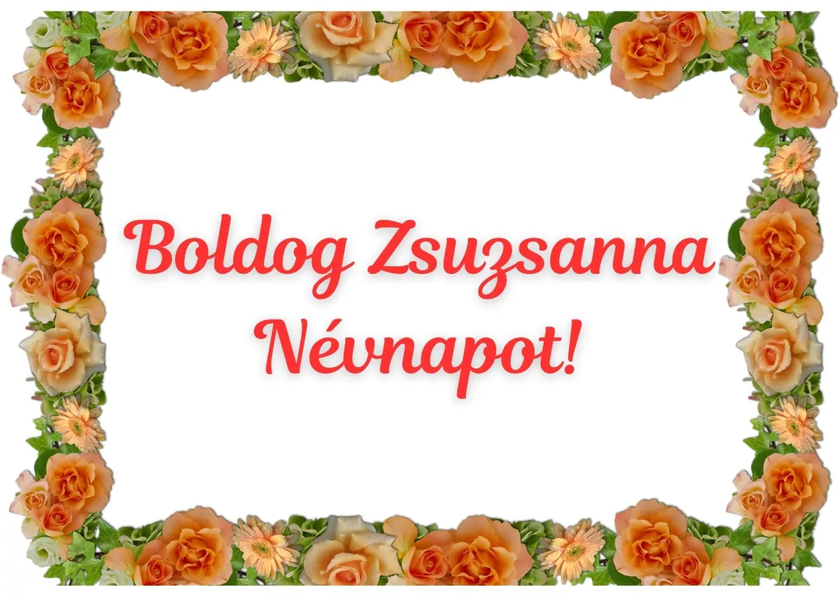 Zsuzsanna névnapi képeslap (14. lap)