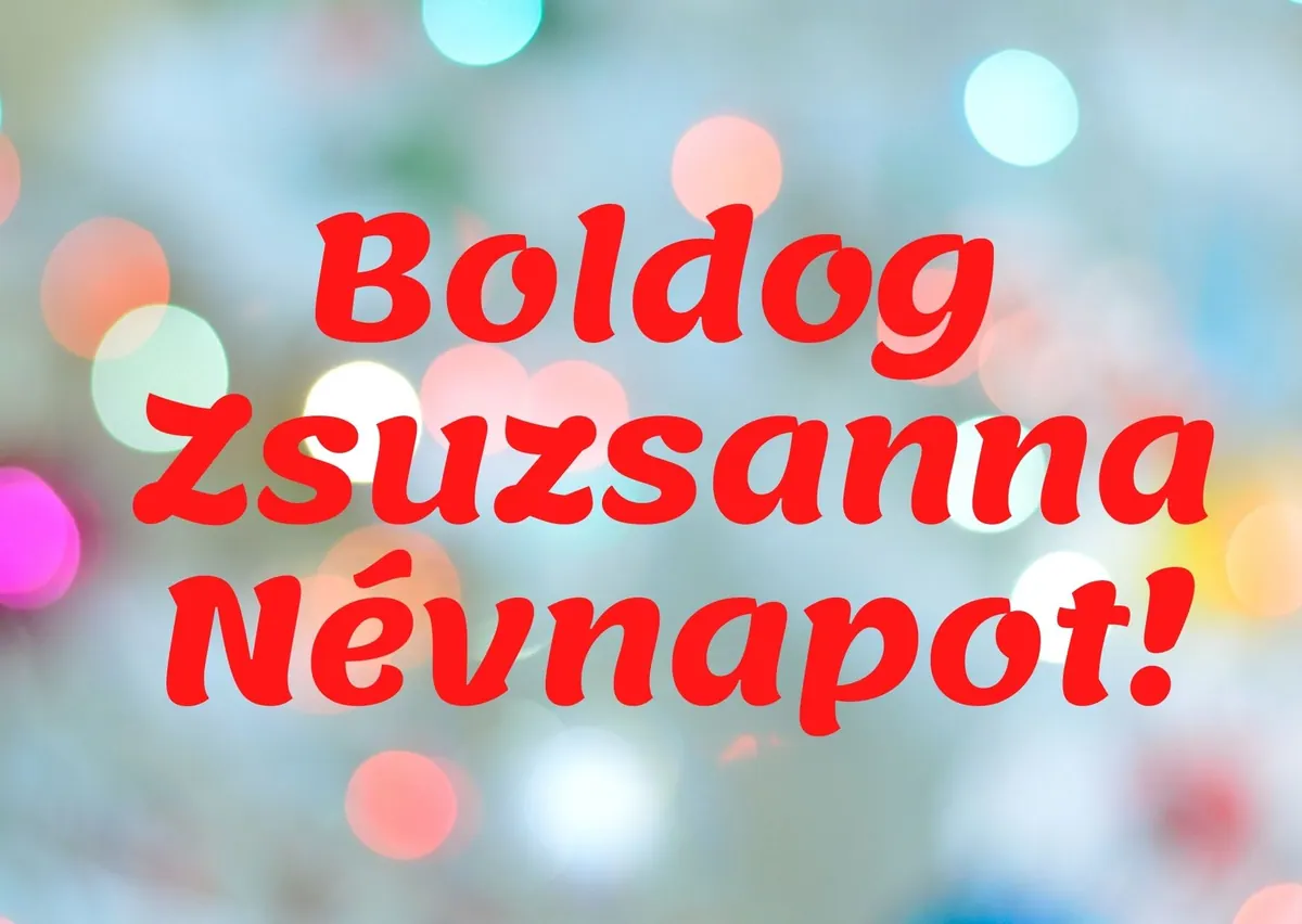 Zsuzsanna névnapi képeslap (19. lap)