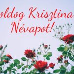 Krisztina névnapra képeslap