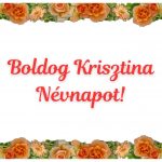 Krisztina névnap képeslap