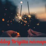Brigitta névnap képeslap