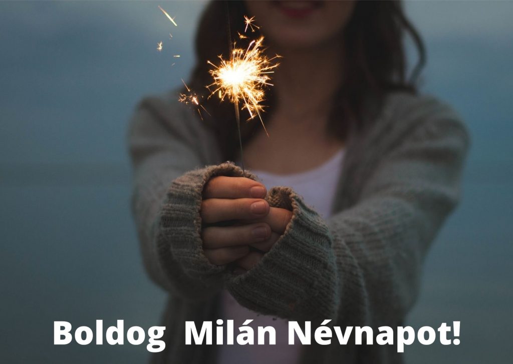 Milán névnapi képeslap