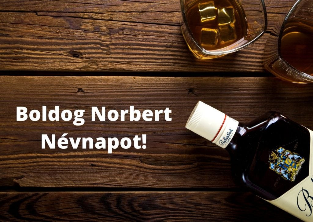 Norbert névnapi képeslap