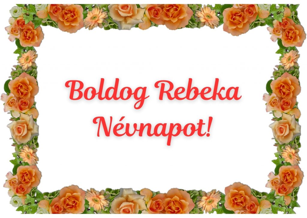 Rebeka névnapi képeslap